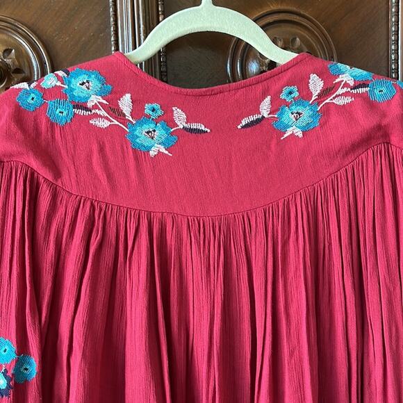 Free People Te Amo embroidered mini boho dress/tunic. - Picture 7 of 7